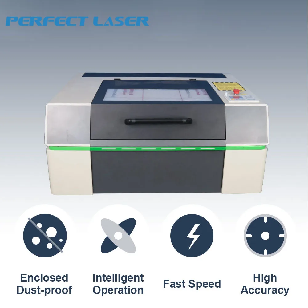 

Perfect Laser CO2 Laser Engraving Marking Machine and Laser Cutting Machine for Wood Acrylic 400*600mm Laser Engraver Marker