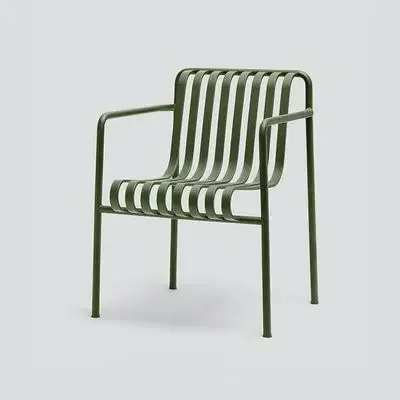 Metal Industerial Garden Chairs Green Design Italian Style Modern Garden Chairs Outdoor Waterproof Jardin Furniture