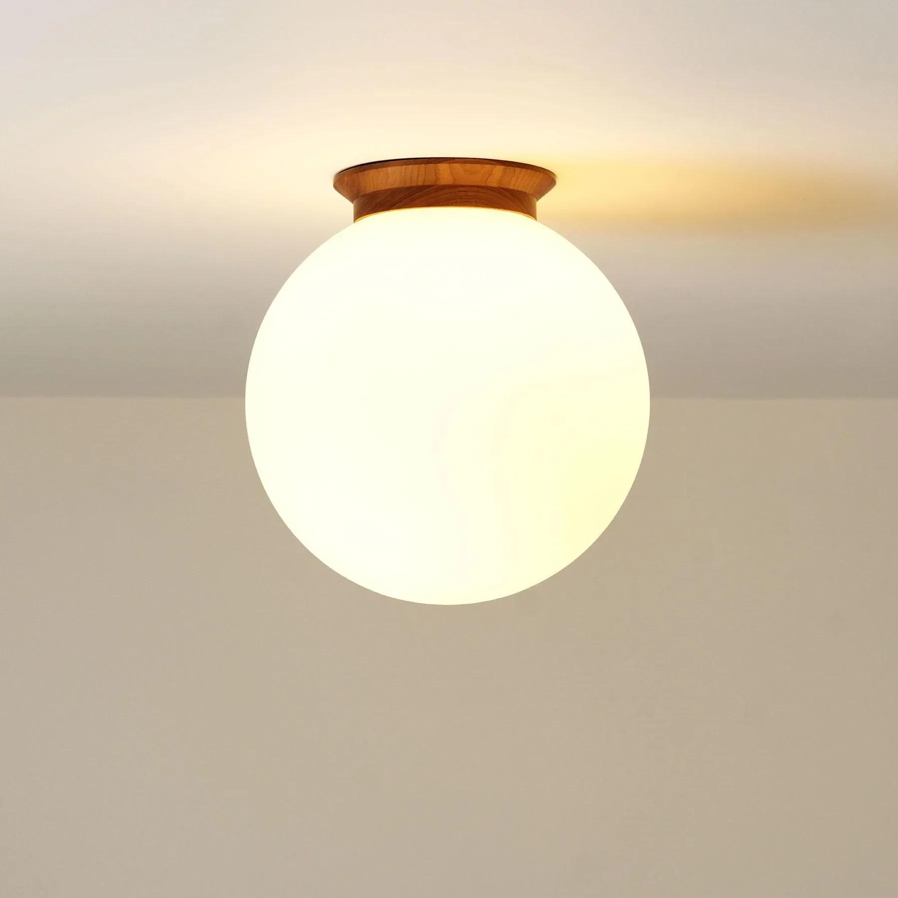 

Wood Ball Ceiling Light LED Wall Lamp Balcony Cloakroom Entrance Porch Corridor Light Corridor Living Room Indoor Light