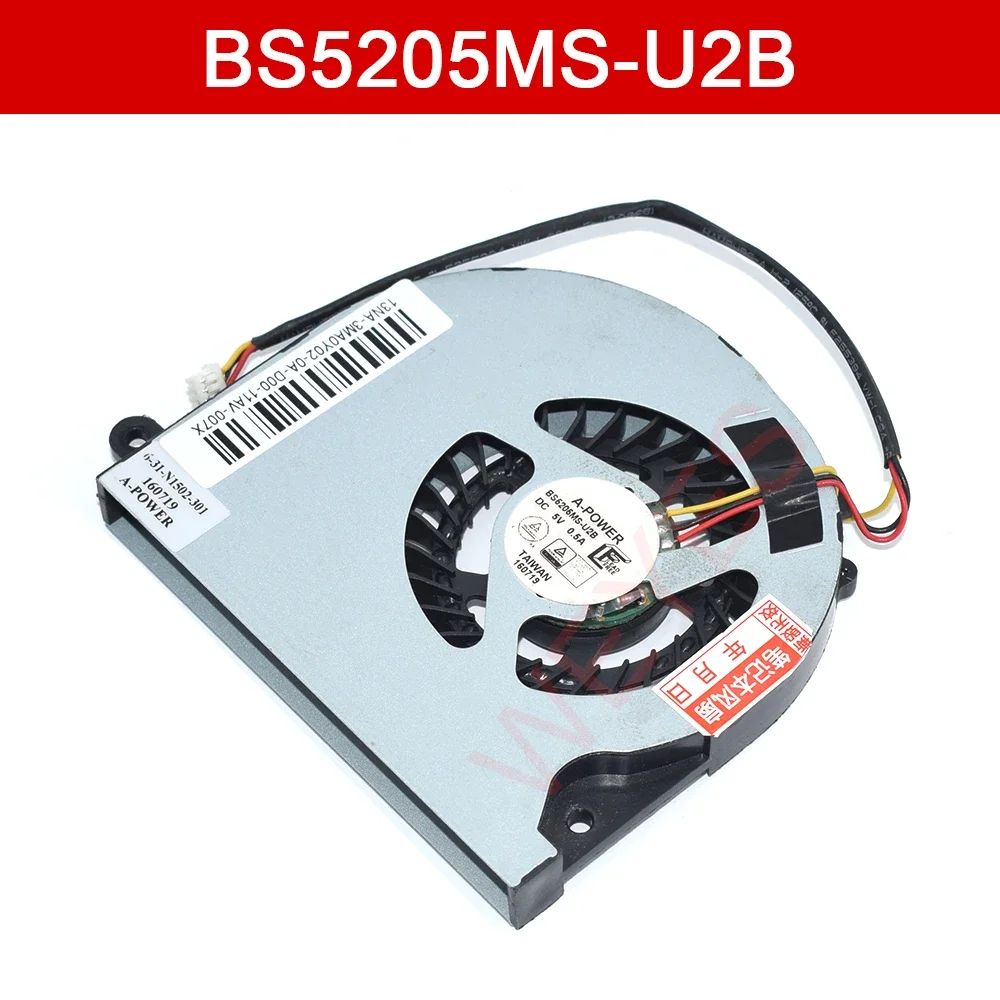 

BS5205MS-U2B 6-31-N1502-301 New Cooler For Clevo W650DC Laptop Server Cooling Fan DC5V 0.5A 3-PIN