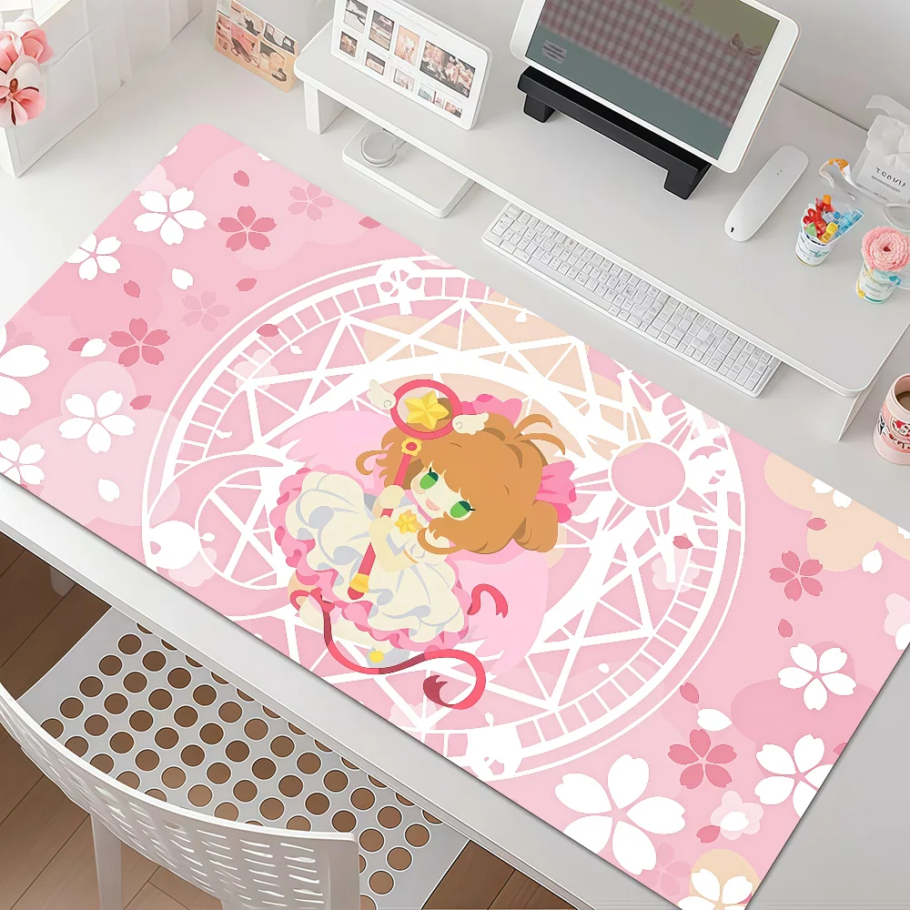 Anime C-cardCaptor Sakura Cartoon Mouse Pad Anti Slip Rubber Edge Locked Thickened Laptop Gaming Desk Mat