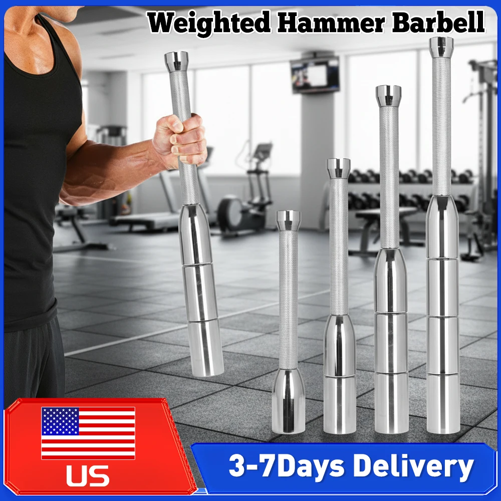 

6-in-1 Adjustable Steel Macebell Clubbell Multi-Purpose Strength Training Tool for Shoulder Muscle Forearm Grip Workout Supplies