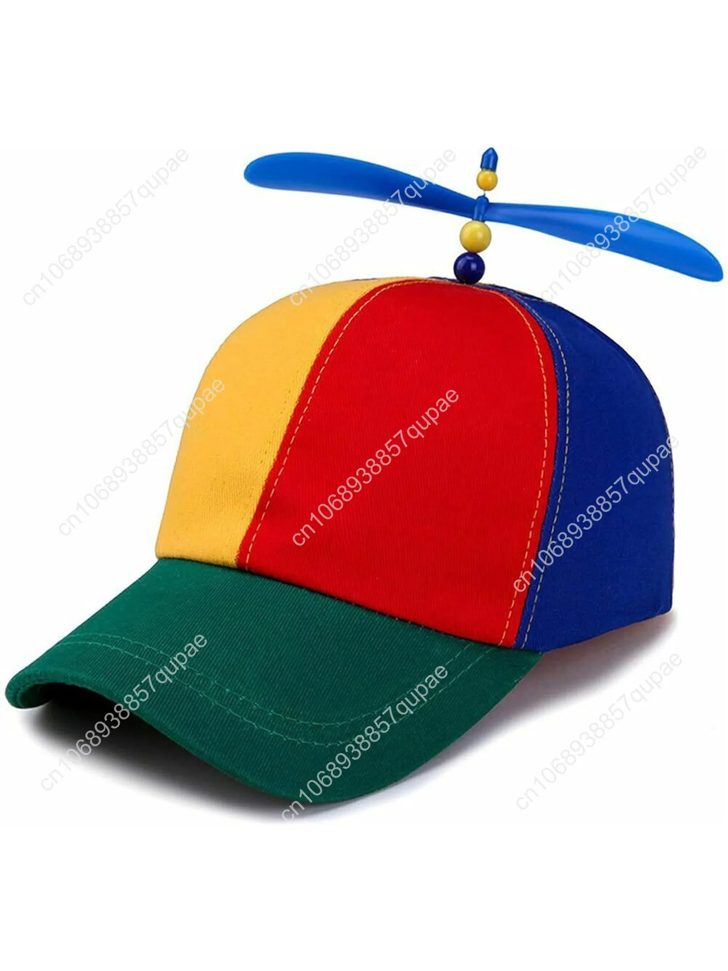 

Propeller Hat - Unisex Adjustable Novelty Spinning Rainbow Propeller Hat for Adults & Kids Helicopter Style