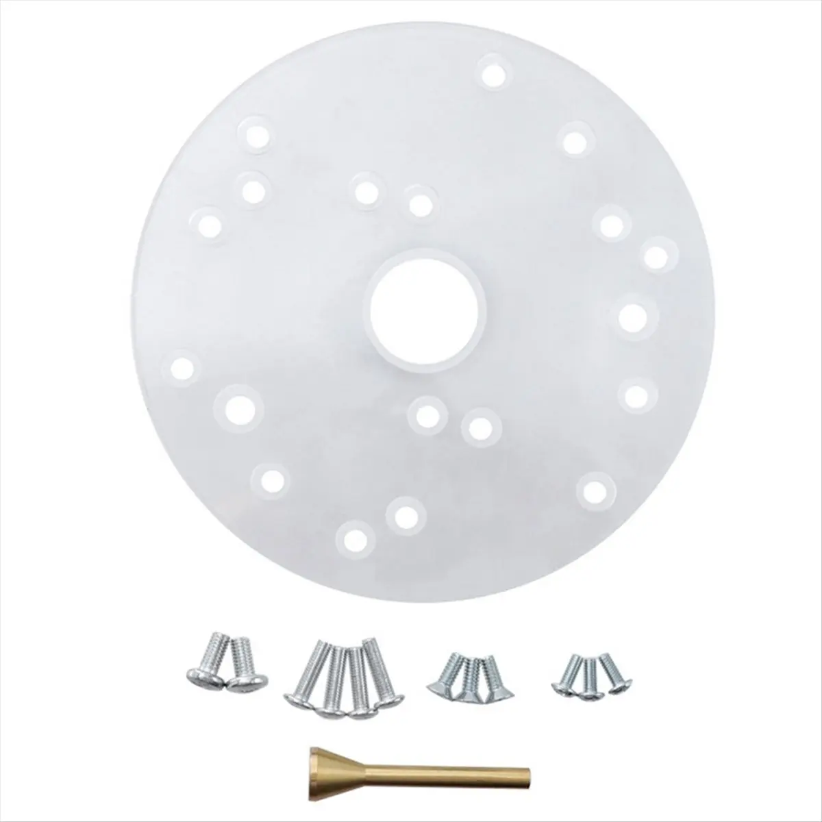 ABUA Router Base Plate Kit for Trim Routers Compact Router Plate with Screws Universal Router Base Plate