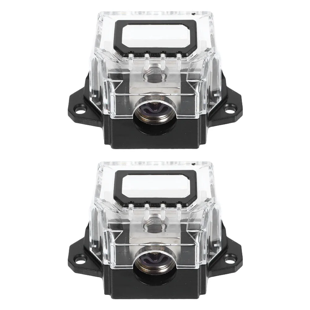 

2Pcs Car Audio Power Distribution Block Alloy 3 Way Splitter Negative Fuse Holder Amp Ground Management Block