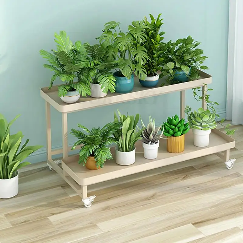 Plant Stand And Flower Stand 2 Tier Flower Shelf Planter Rack Storage Organizer Display Indoor Garden Balcony Storage Rack