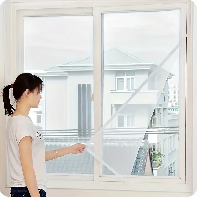 Velcro Installation-Free Anti-Mosquito Screen Window Sticker Screen Self-Adhesive Simple Window Invisible Curtain