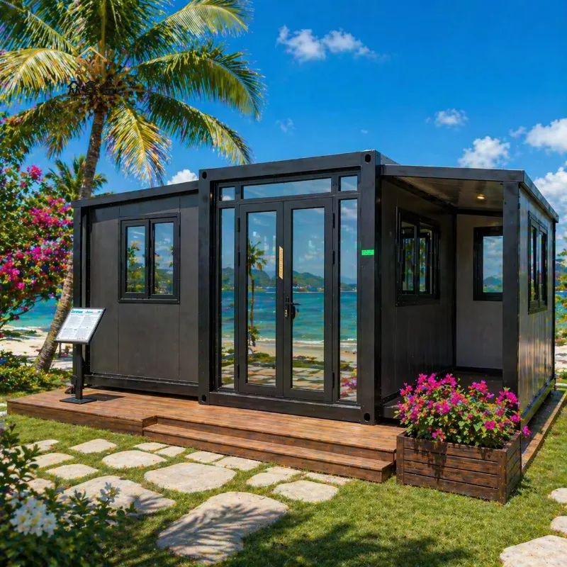 Stable Foldable Container House Welded Steel Frame Prefabricated Modular Building Permanent Temporary Dual Purpose Use