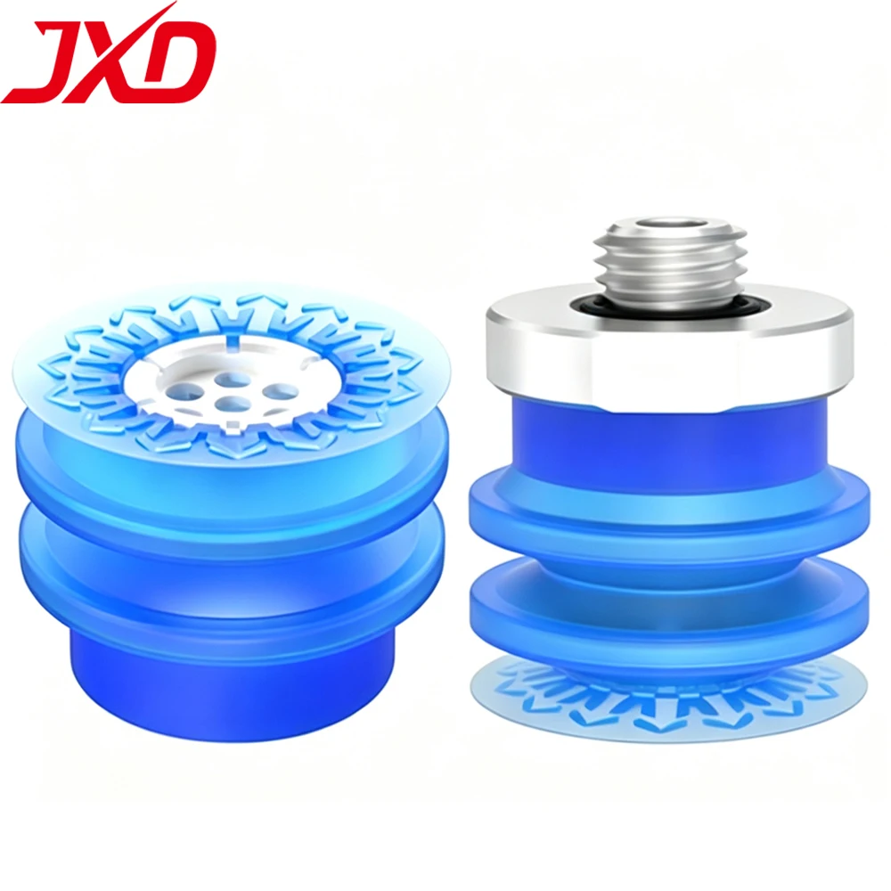 JXD ZP3P Series Pneumatic Suction Cup ZP3P-T40/50JT2SF Double Layer Vacuum Sucker With Screw
