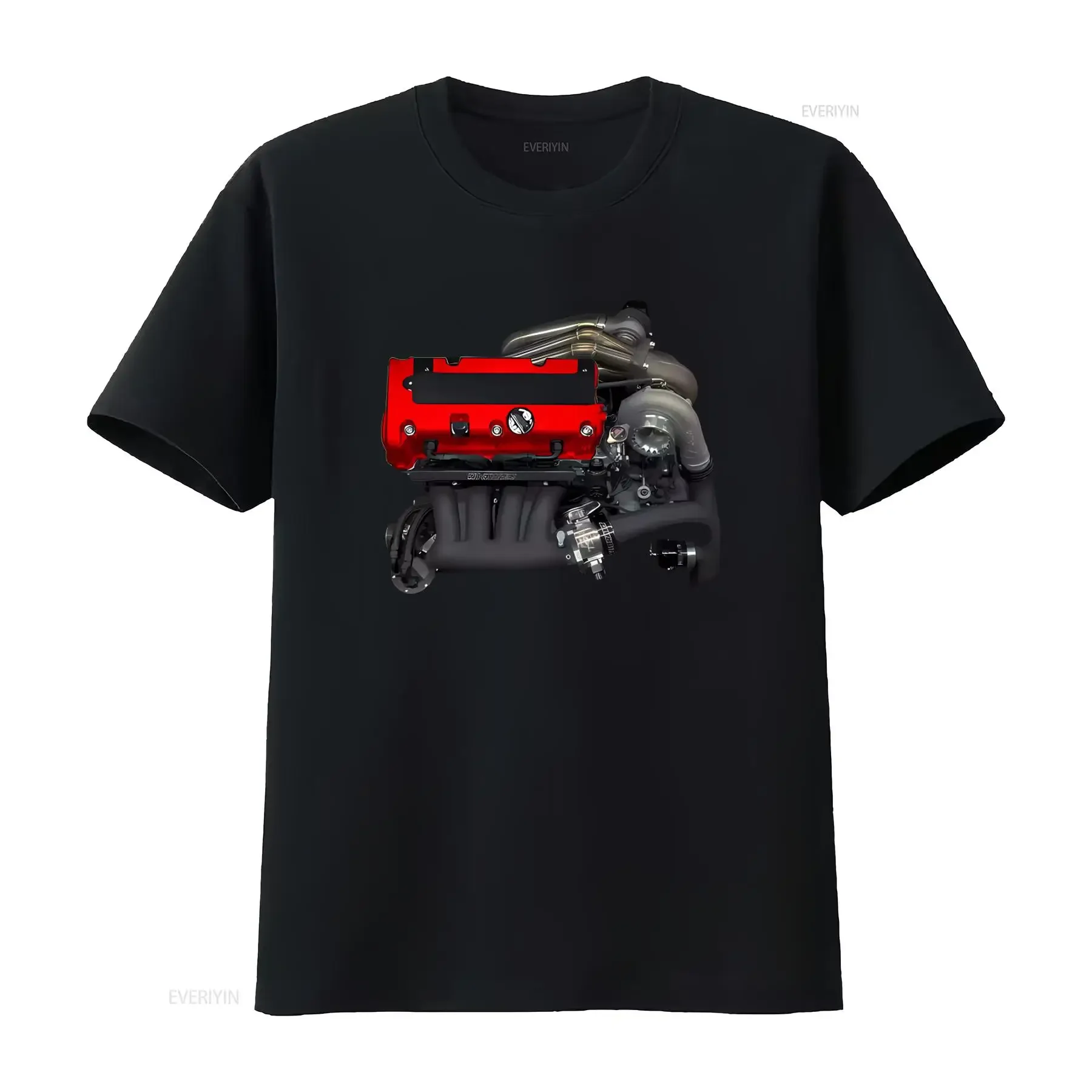 DC5 K20A Type R RSX K20 S K24 K Series Turbo Manifold Header Kit T Shirt for Car Enthusiasts vintage Washed Breathable homme