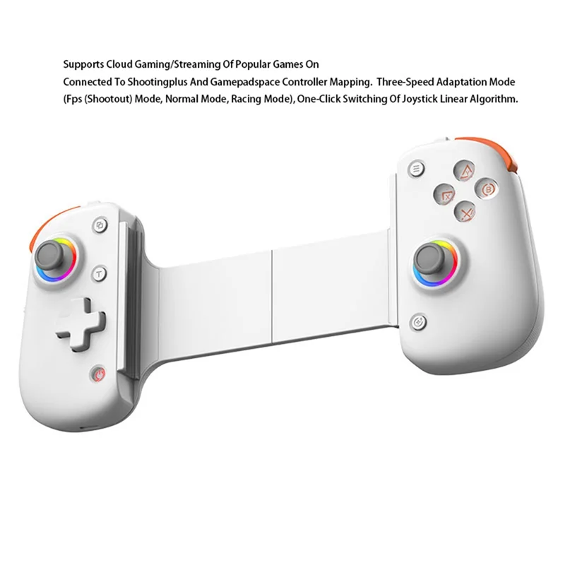 

ABMF-D8 PRO Stretch Gamepad For Dual Hall Somatic Macro Programming For SWITCH/PS4 Android IOS PC 400Mah Grip