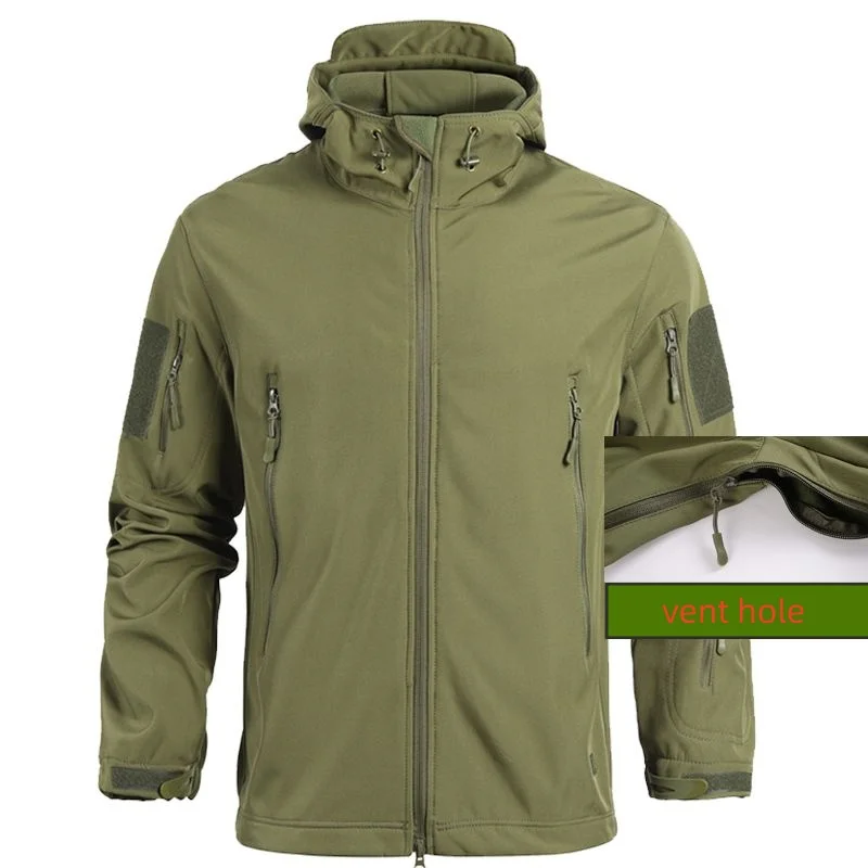 Winter Men TAD Shark Skin Military Windproof Tactical Softshell Jacket Waterproof Army soft shell Coat Windbreaker Rain