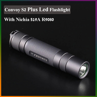 Convoy S2 Plus With Nichia 519A LED Flashlight Torches With Orange Peel Reflector For Outdoor Bicycle Lighting Camping Lantern