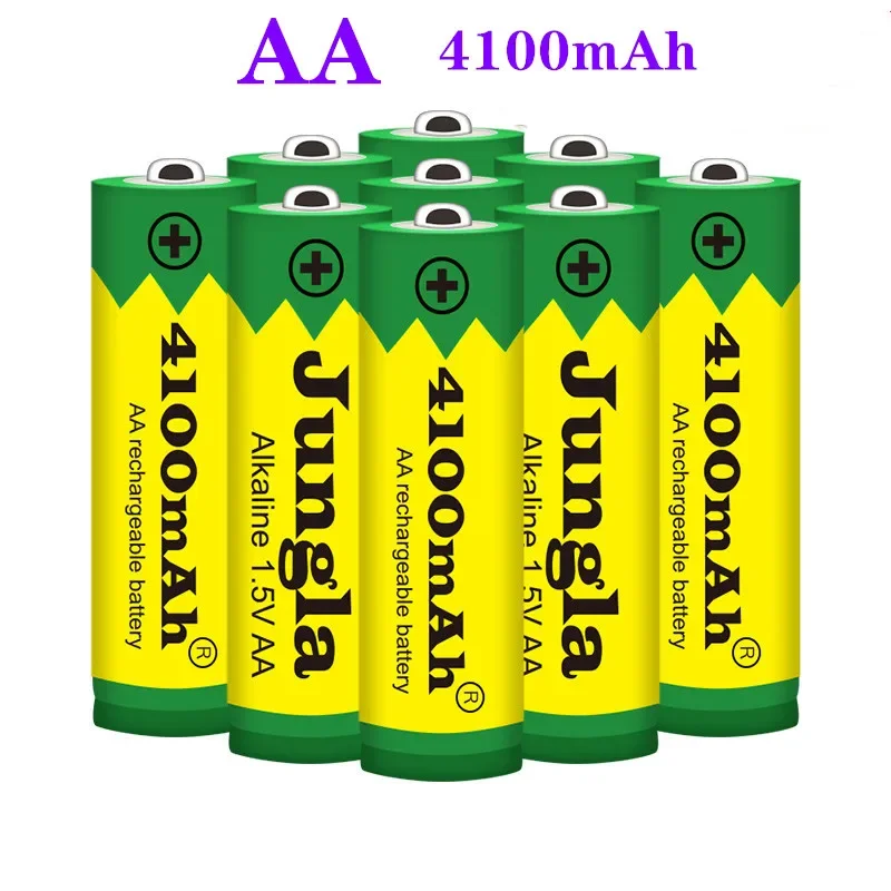 4~20 PCS New 4100 mAh battery AA 1.5 V  Rechargeable Alcalinas drummey for toy light emitting diode