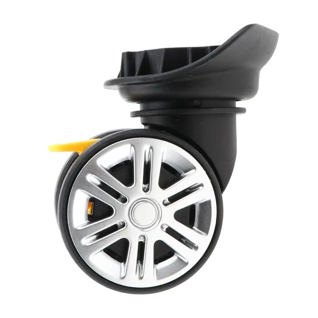 Luggage Replacement Wheels Wear Resistant Universal Brake Casters DIY Accessories for Repairing Suitcases