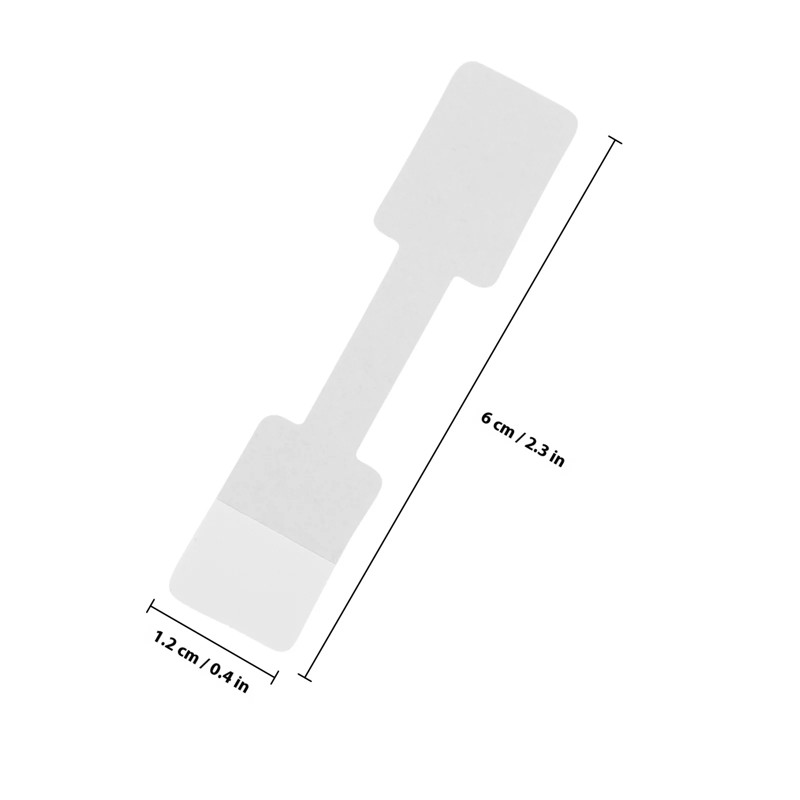 100Pcs Jewelry Price Label Stickers Blank Self Adhesive Tags for Rings Necklaces Bracelets Convenient Handwriting Price Labels