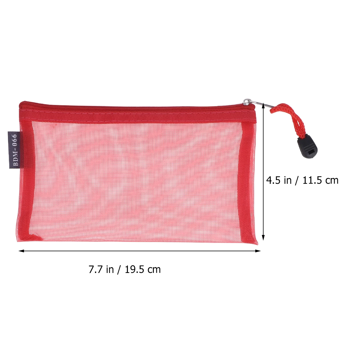 

5Pcs Transparent Pencil Bag Zipper Mesh Pen Pouch Multipurpose Organizer for Travel Cosmetics School Office Storage