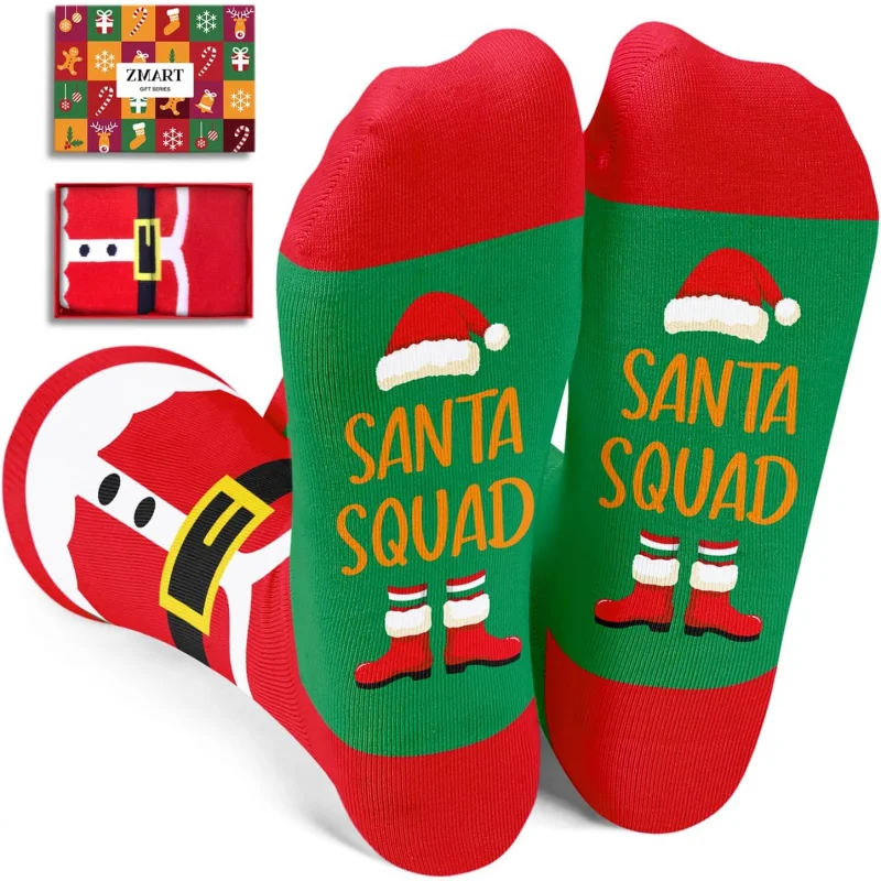 

Christmas Gift Stockings for Boys and Girls - Secret Santa Socks Big Kids Christmas Stocking Stuffers