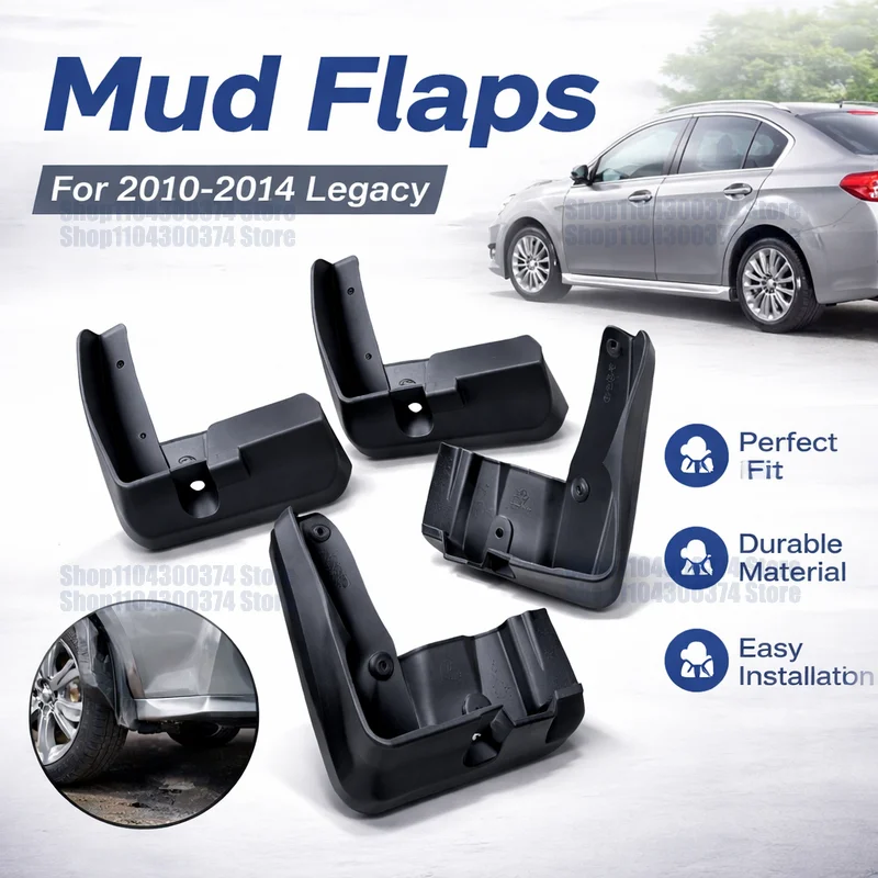 Mud Flaps For 10-14 Lion Legacy Mud Guard Flap Set Dirty Splash Guard Fender Flares Front Rear Accessories