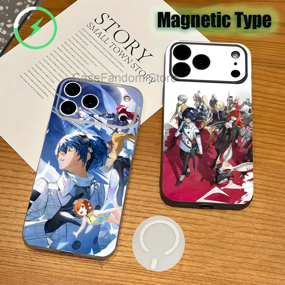 

Game M-Metaphor ReFantazio Magnetic Wireless Charging Transparent White Phone Case For iPhone 17,16,15,14,13,12,11,Pro,Max,Plus