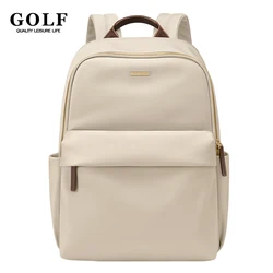 GOLF Women Notebook Backpack 14 Inch Black Backpacks Multi Pockets Fashion Computer Back Pack Office Commuting Bags Waterproof