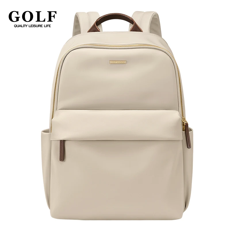 GOLF damski plecak na notebooka 14 cali czarne plecaki z wieloma kieszeniami modny plecak na komputer torby biurowe dojazdy do pracy wodoodporne