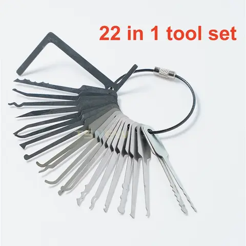 22 in 1 portable universal keys for locks Master Keys Set power keys set