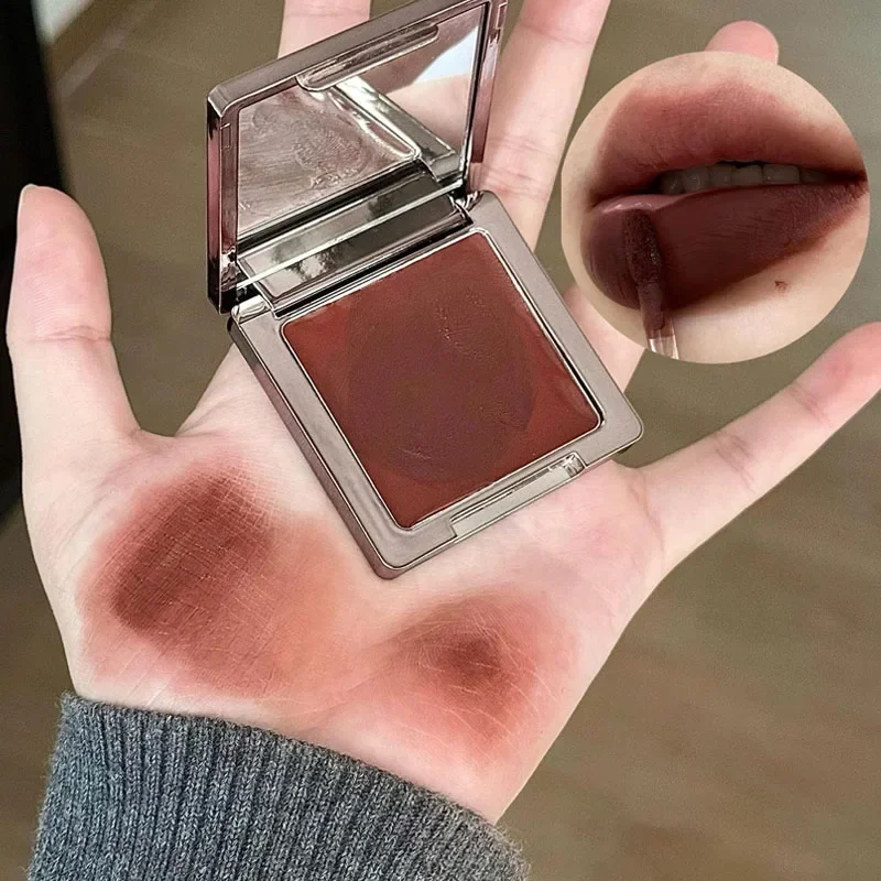 New Tender Rose Cream Lips and Cheeks Dual-use Rouge Blush Brown Matte Multipurpose Red Cheek Face Lips Makeup