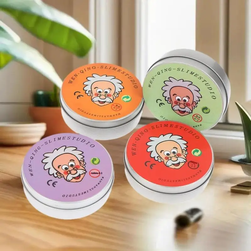 Slime d'argile de verre liquide brillant ; Jouet de décompression, argile cristalline antiadhésive pour enfants et adultes, cadeau.