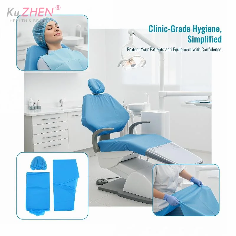 1 Set Integrated Split Type Waterproof Anti Dust Dental Unit Couch Sleeve Disposable Non Woven Dental Chair Cover For Dental
