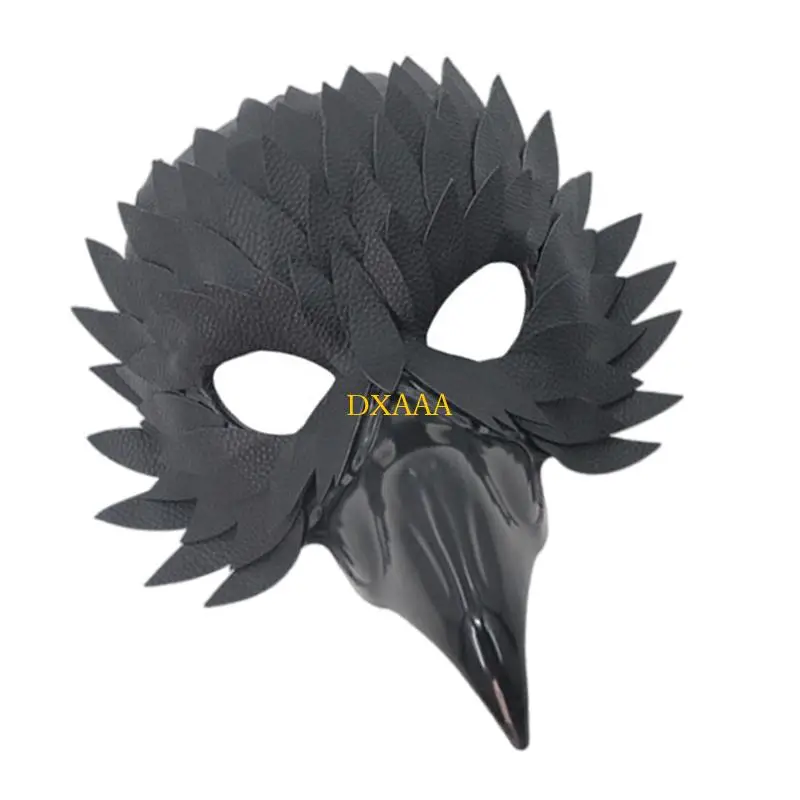 DXAA Costume Masque Plume Animal Masque Halloween Mardi Gras Cosplay Masque Fête pour Femmes Hommes Cadeau Mascarades Masque