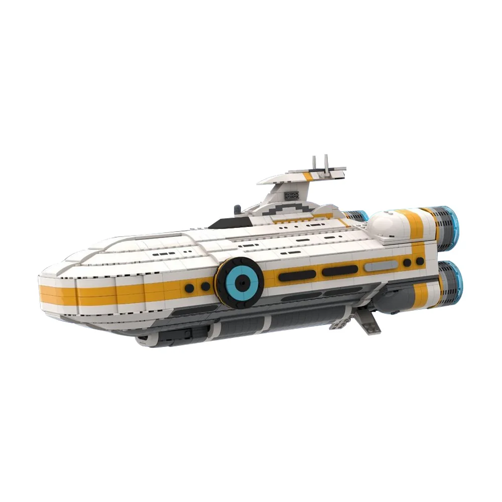 

Gobricks MOC Subnautica The Aurora Bricks Model Game Deep-sea Submarine Transport Building Blocks Toys