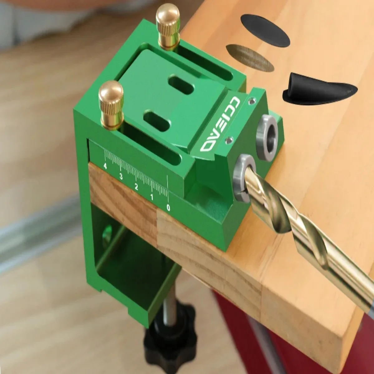 Pocket Hole Jig Kit Adjustable Woodworking Tools Pocket Dowel Hole Jig System Set Wood Woodwork Guides Joint Angle Tool Locator