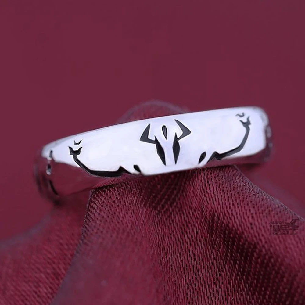 Anime Jujutsu Kaisen Ryomen Sukuna Itadori Yuji Ring Cosplay Metal Opening Adjustable Unisex Rings Jewelry Prop Accessories Gift