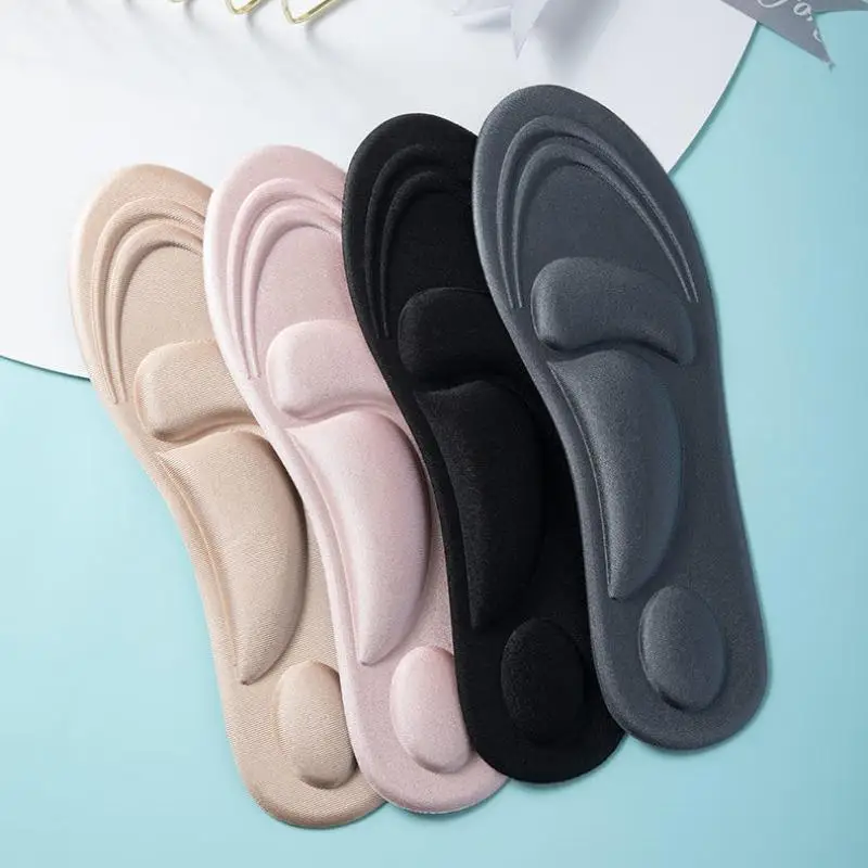 4D-Memory-Schaum-Orthopädische Einlegesohlen für Schuhe, für Damen und Herren, bei Plattfüßen, zur Unterstützung des Fußgewölbes, mit Massagefunktion, bei Plantarfasziitis, Sport-Einlegesohle. – Detail 4