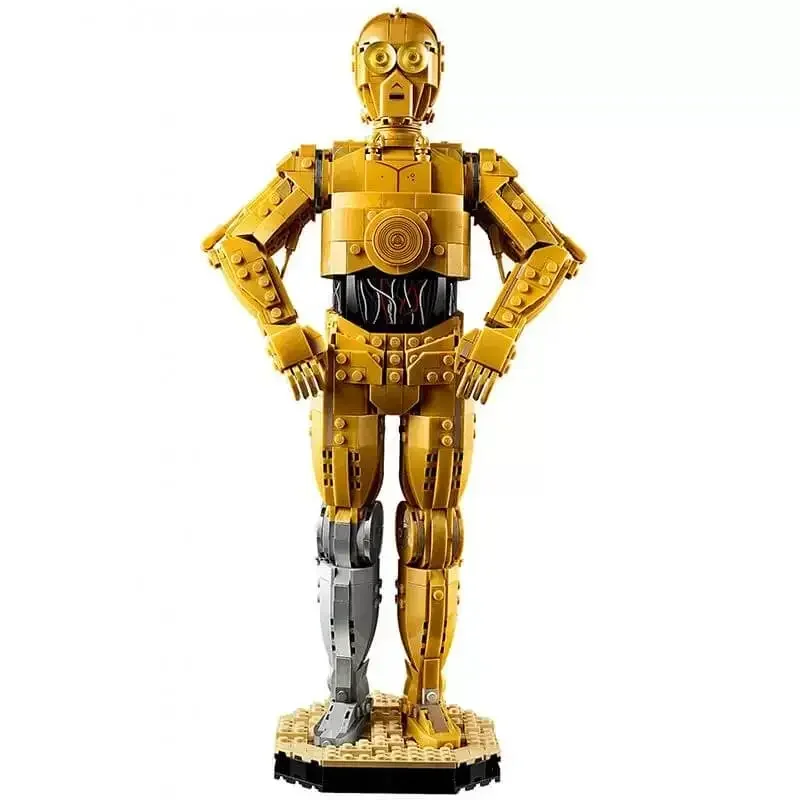 1140 قطعة MOC 75398 حروب الفضاء C-3PO Droid الشكل عمل نموذج اللبنات ديكور المنزل الجمعية ألعاب تعليمية هدية للأطفال