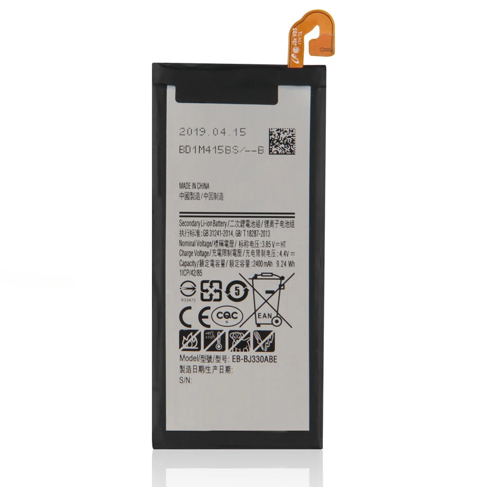 Replacement Battery For Samsung Galaxy J3 2017 SM-J330 J3300 2017 Edition Rechargeable Phone Battery EB-BJ330ABE 2400mAh