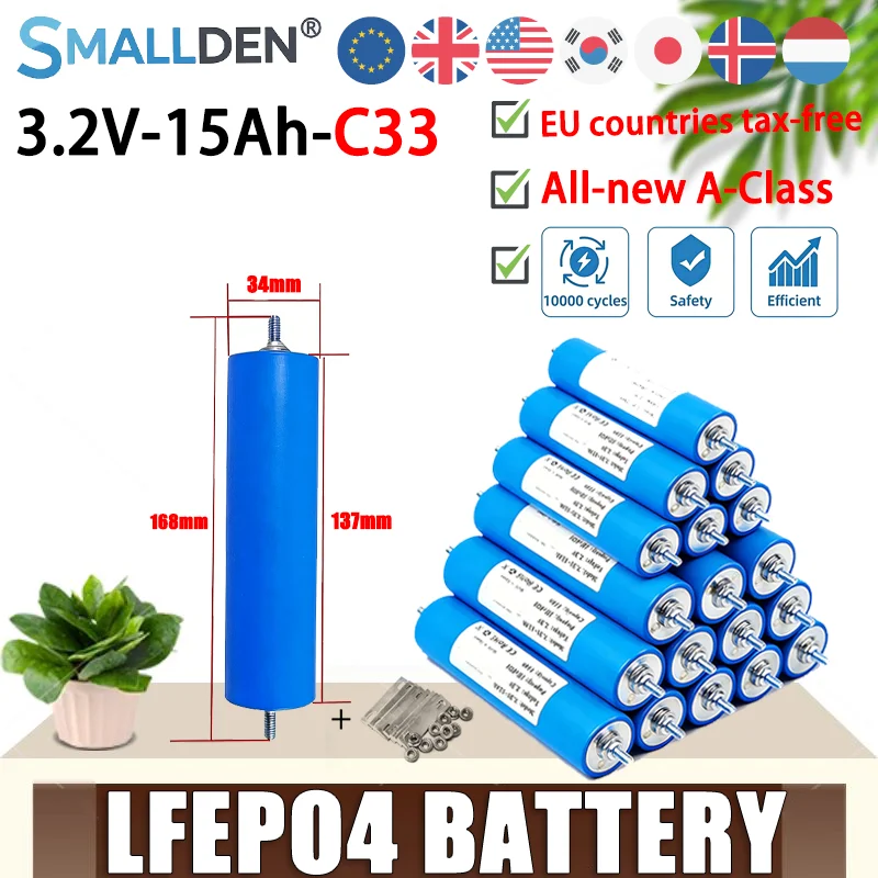 3.2V 15Ah Lifepo4 B…