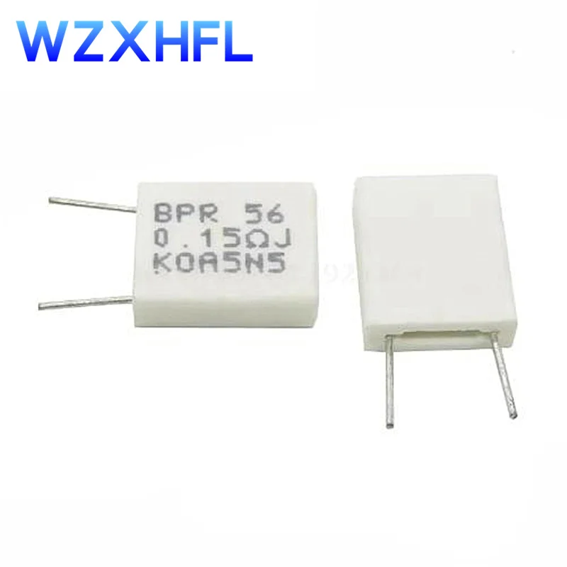 Résistance de ciment céramique non inductive, 10 pièces, BStore 56, 5W, 0.001, 0.1, 0.15, 0.22, 0.25, 0.33, 0.5 ohm, 0,1 R, 0,15 R, 0,22 R, 0,25 R, 0,33 R, 0,5 R