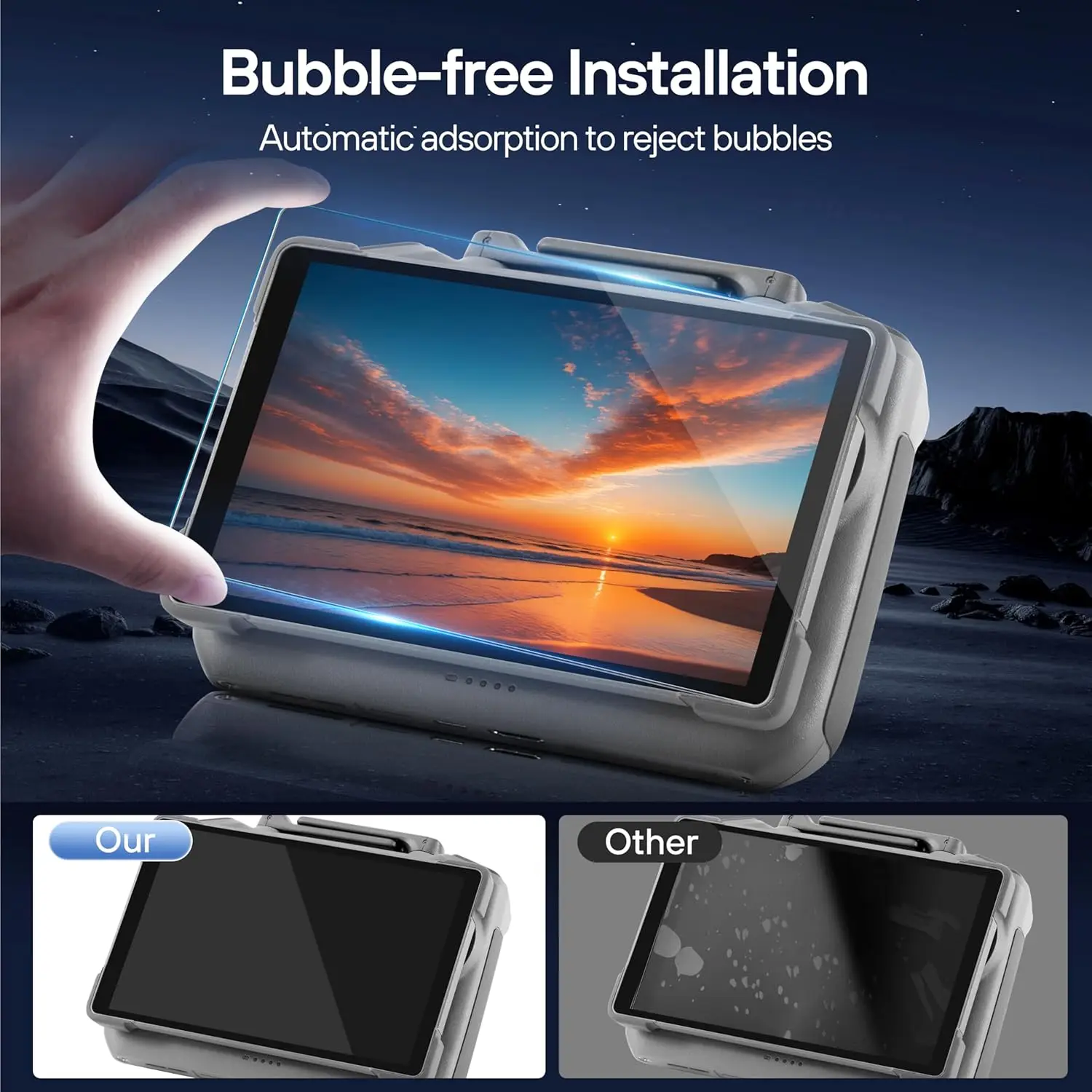 واقي شاشة لـ DJI RC 1 2 جهاز تحكم عن بعد HD صلابة أفلام الزجاج المقسى المضادة للخدش غطاء مقاوم للصدمات لـ DJI RC2 #5