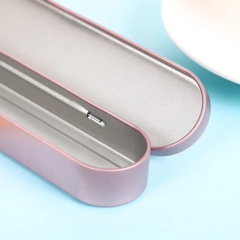 Rectangular Tinplate Pencil Box Color Stationery Box Gift Iron Box Makeup Box Pencil Cases Office and Advertise Steelless Box