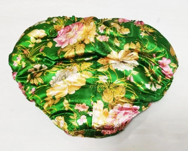 

Glossy Soft Floral Silky Touch Men Briefs Sheath Puffy Handmade Filled Cotton Panties BF Private Party Harajuku Club Costumes