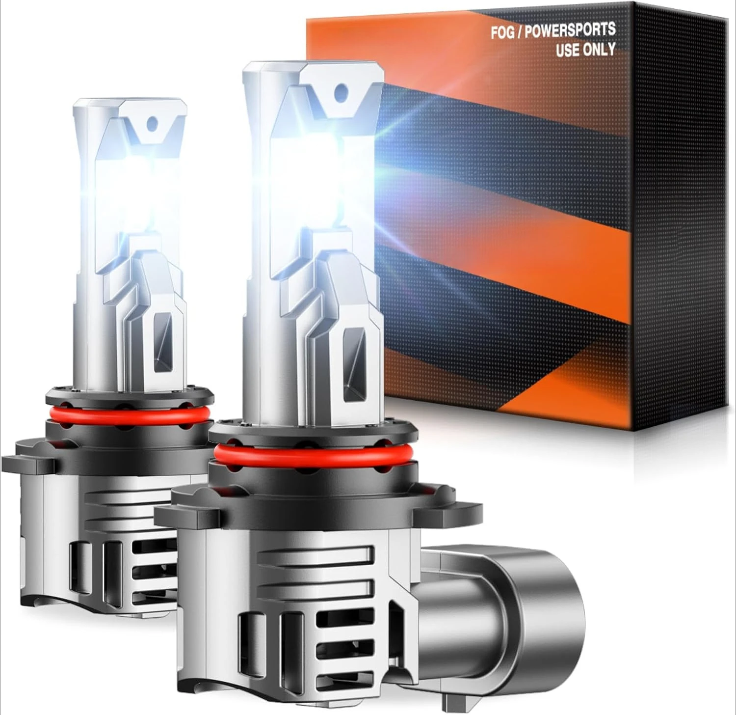 

9005/HB3 Fog & Lighting Kit, 40,000LM 6500K White 9005 System, 1600FT Beam, IP67 Waterproof with Turbo Fan, 2-Pack for UTV/ATV