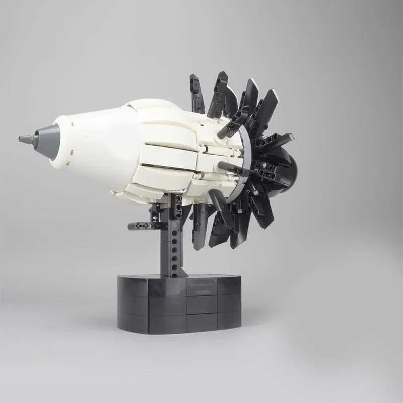 Moc CFM RISE 엔진 빌딩 모델 블록 키트 터보 제트 엔진 Diy 조립 벽돌 기계 과학 교육 장난감 어린이 선물