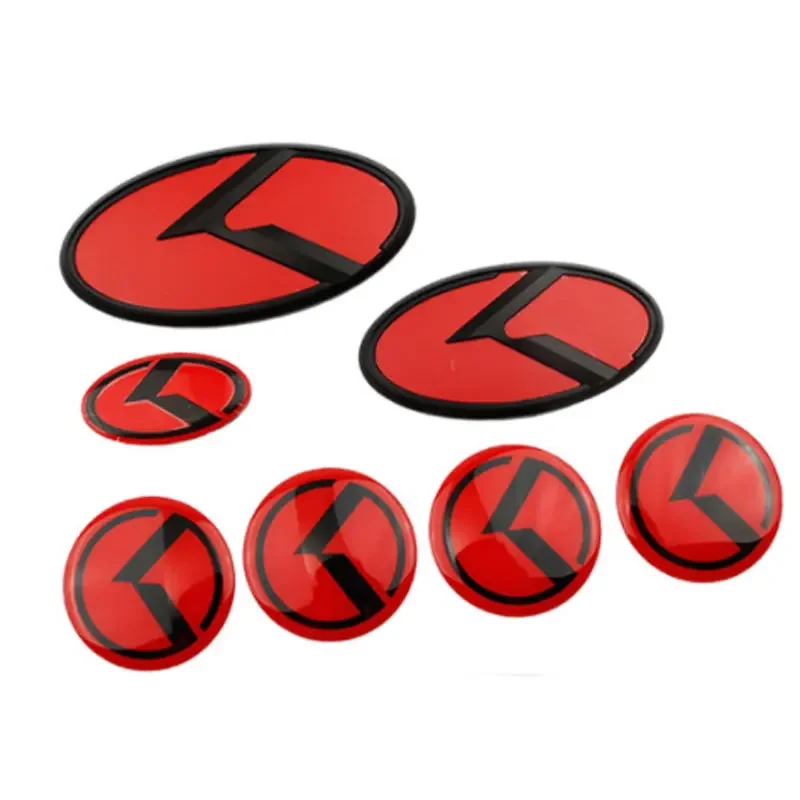 7 piece set For Kia K5 K3 K2 K4 Sorento modified herringbone car stickers wheel logo modified universal accessories decal