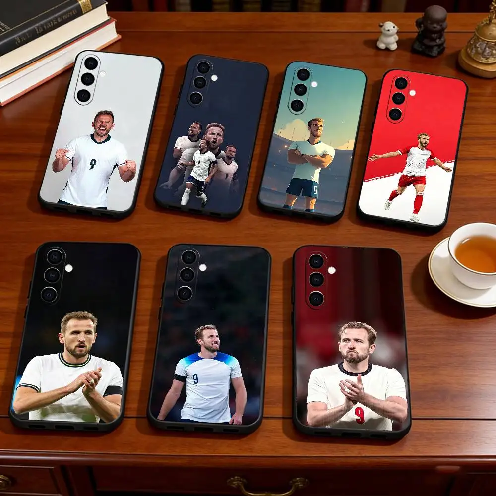 H-Harry K-Kane Phone Case For Samsung Galaxy A73,A72,A71,A70,A53,A52,A51,Others Soft Black Cover