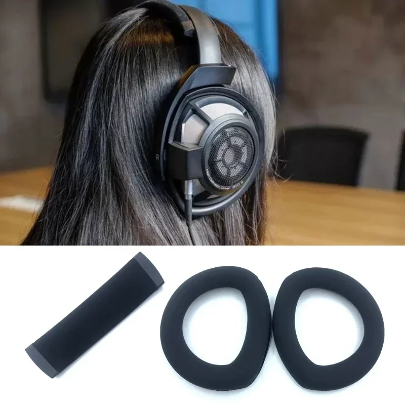 เปลี่ยนคุณภาพสูง NANO Skin Ear Pads เบาะนุ่มแขน Headbeam เหมาะสําหรับ Sennheiser HD800 HD800S