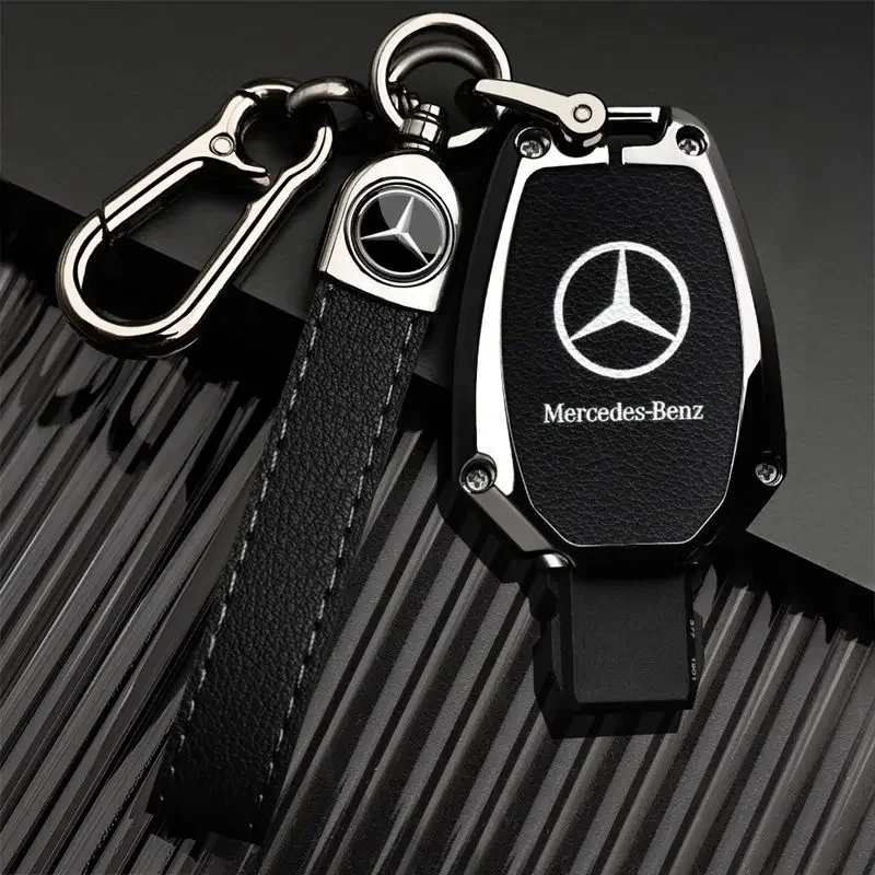 Car Alloy Key Case Key Bag Shell Key Chain Mercedes-Benz A C E G S V Class CLA CLS GLA GLC GLE GLK Vito Sprinter SL SLK Viano ML