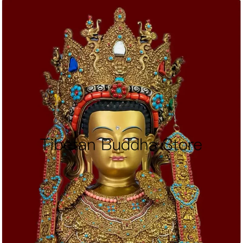 36cm Shakyamuni Buddha, Twelve Year Old Equal Body Buddha  Esoteric Pure Bronze Juewo Buddha Decoration Pure