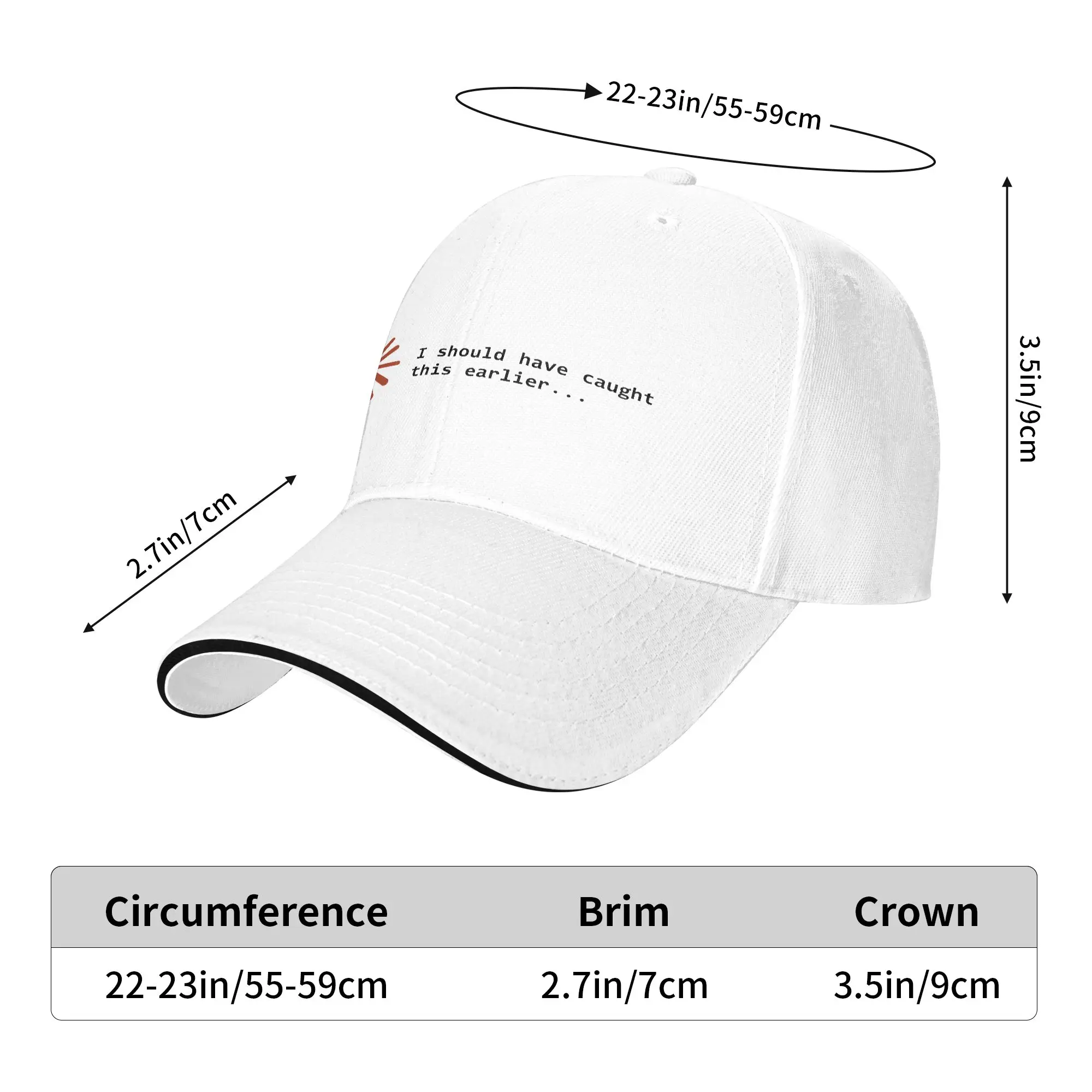 I Should Have Caught This Earlier Bug Developer Meme Claude Baseball Cap Hunting Sunscreen Trucker Hat Men Women Baseball Caps